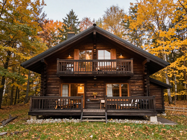 Уютное шале в лесу